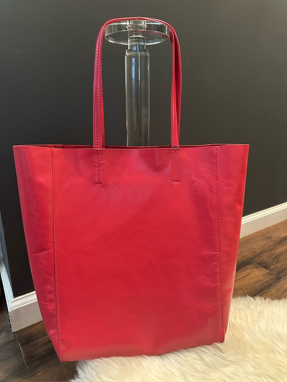 New with the tags, genuine leather tote